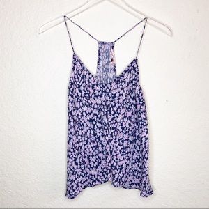 Rebecca Taylor | Purple Floral Flowy Tank Size 6